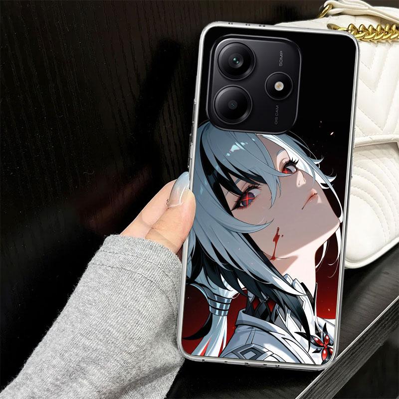 Arlecchino Genshin Impact Case for Xiaomi Redmi Note 14 13 12 11 Pro Plus Phone Cover 14S 12S 11S 11E 11T 10S 10 9S 9 Silicone F