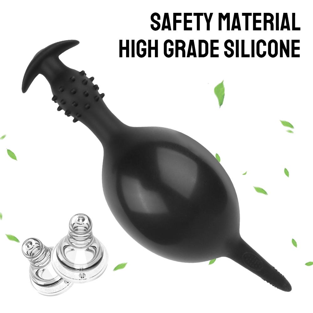 Langer Analdilatator Riesiger Analplug Dildopumpe Aufblasbare Lieferungen für Erwachsene Butt Plug Sexspielzeug für Frauen/Männer Masturbieren