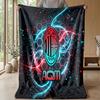 AC Milan Theme blanket Soft Flannel Blanket Plush Throw Blanket Cozy Sofa Bed Blanket for Home Decor