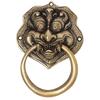 Brass Dragon Face Door Knockers - Gold Entrance Decoration for Home - Vintage Door Ring Bell