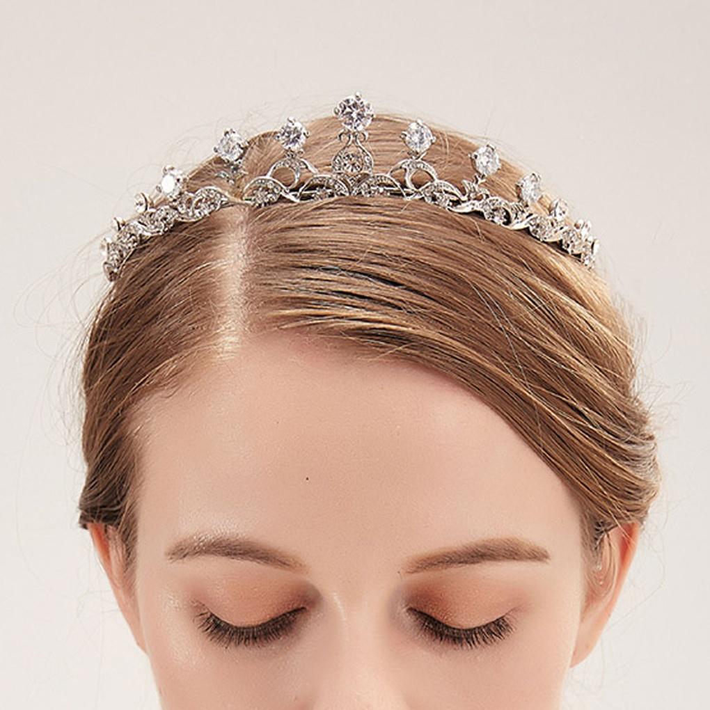 Women's Delia Tiara Accessories Bridal Hair Ornament Wedding Crown