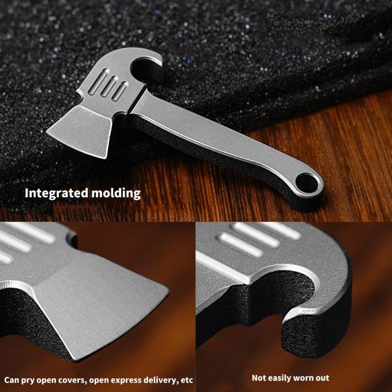Pocket Prys Bar Tool Titaniums Alloys Keychain Prybar Multitool Bottle Opener Portable MultiTool Small Crowbars Easy Use