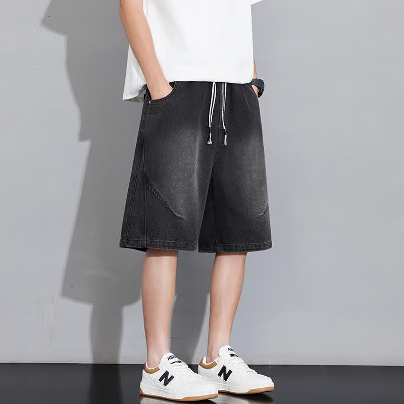 Men's Summer Loose Mid-Length Denim Shorts