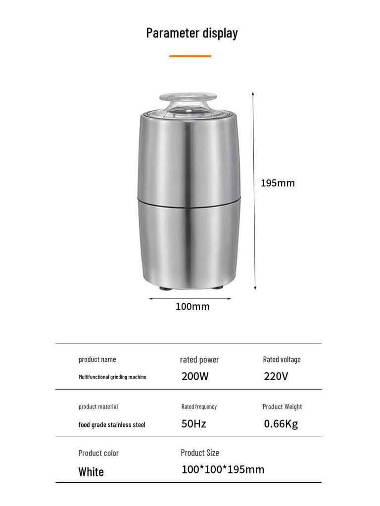 110V Export Coffee Grinder: Electric Grain, Cereal, and Chinese Medicine Grinder