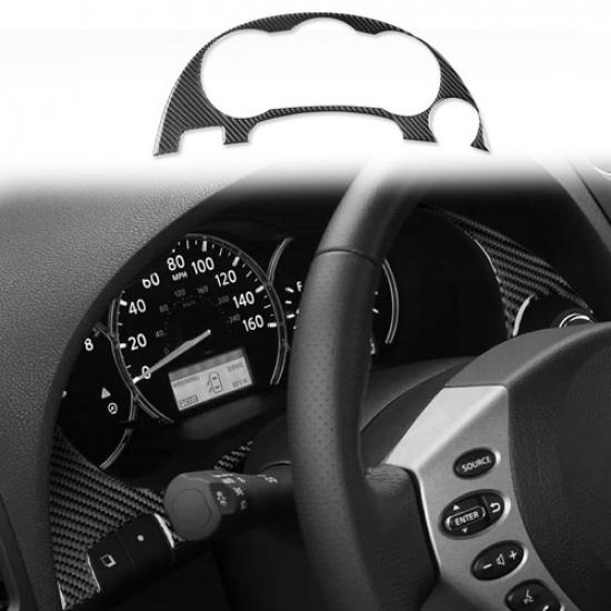 Real Carbon Fiber Steering Wheel trument Trim For Nissan Altima Teana 2008-12
