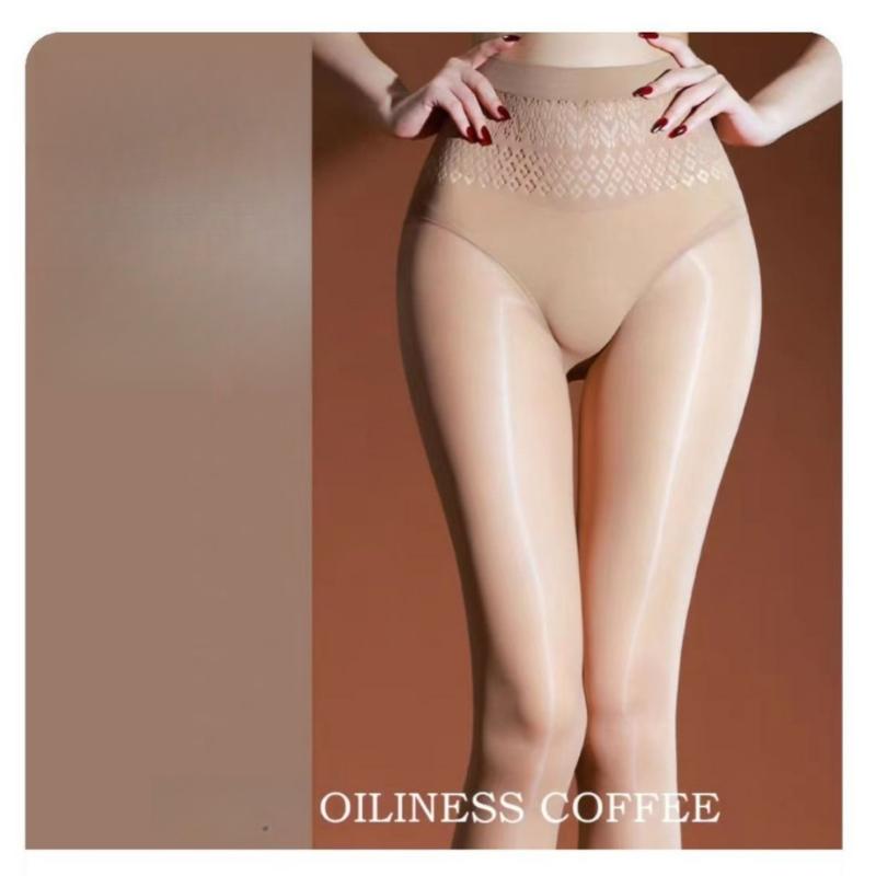 Women'S Stockings Thin Ultra Elastic Hollow Waiste Pantyhose Tights Anti-Hook Silk High Socks Exotic Lingerie Long Sockings