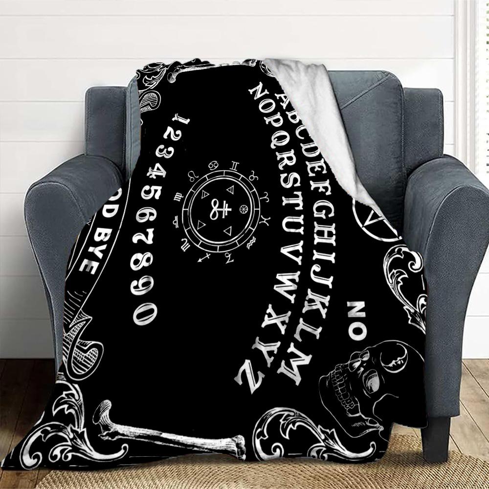 Ouija Board Flannel Blanket Throw Blanket Soft Warm Sofa Bed Camping Car home Decor Unique Christmas Gift C930724