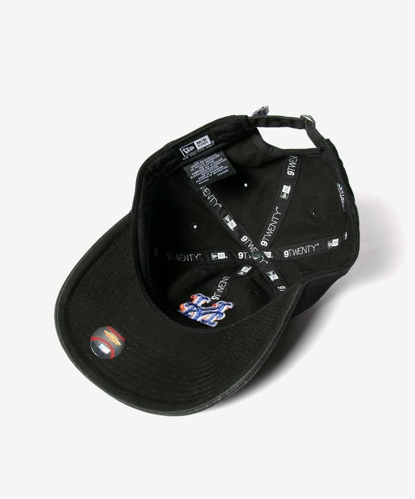 NEW ERA 9TWENTY New York Mets MLB Core Classic Black Blue Cap, 60235230, & [Used]