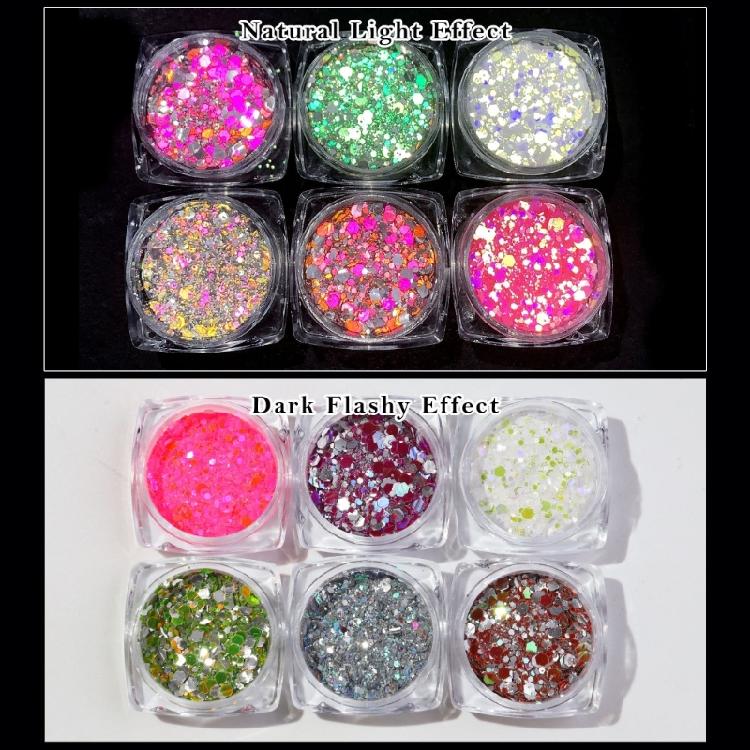 Nail Glitter Sequins Nail Glitter Sparkling Diamond Nail Powder Nail Art-Decor