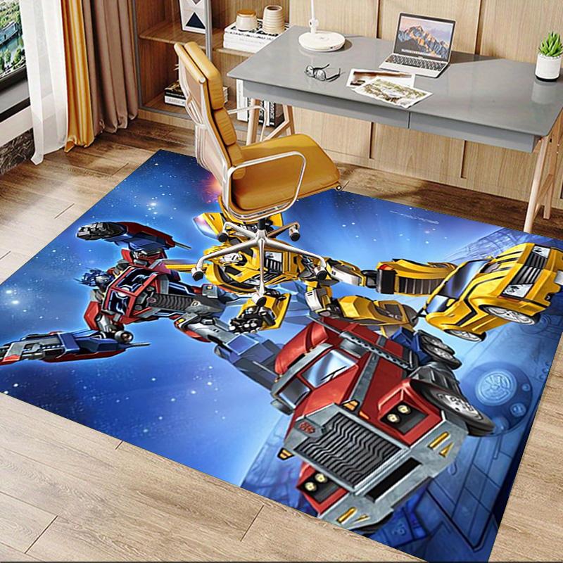 Transformers Robots Disguise Carpet For Playroom Bedroom Living Room Sofa Home Decorkids Game Area Rug Nonslip Floor Mat