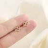 S925 Silber Diamant Ohrstecker für Damen Minimalistisch Herzförmig Elegant Nische Leichter Luxus Temperament Schmuck
