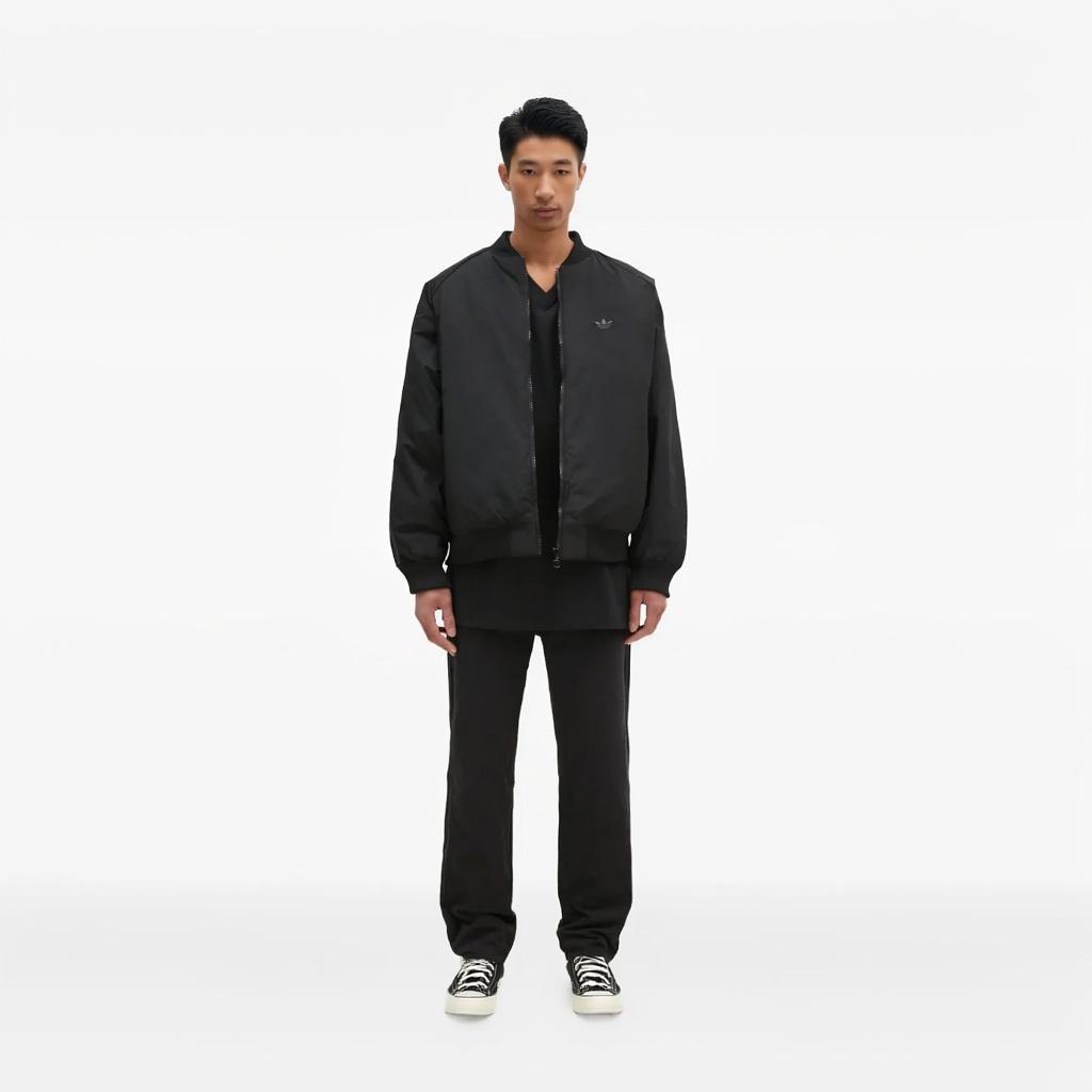 adidas Os Bomber Повседневная свободная удобная ветрозащитная хлопковая куртка мужская куртка черного цвета JC7546