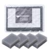 Sunsun Sponge 4-piece Set Kitchen Dishwashing Bathroom Around Range Various Uses Amazing Drainage Lathering Durable Long-lasting Supplies Silky Gray.
