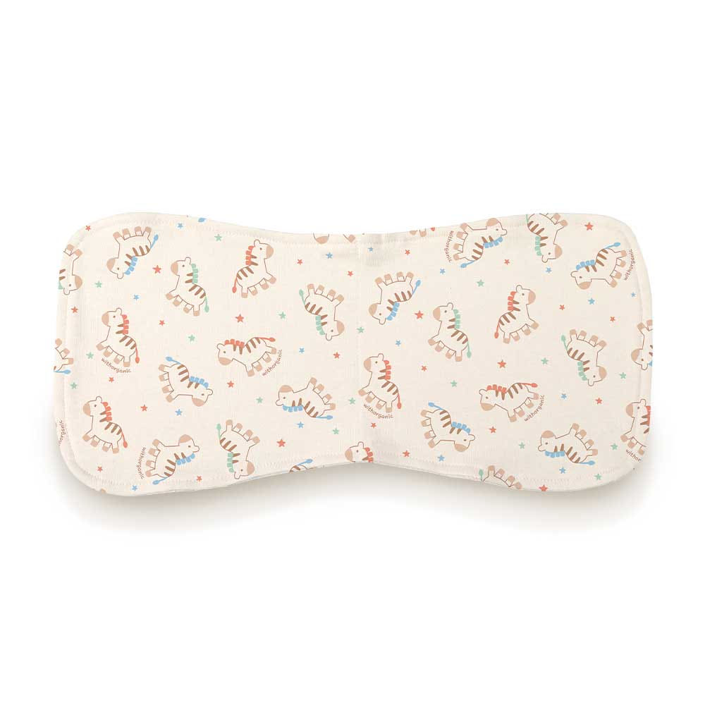 Withorganic Organic Cotton Newborn Burp Pad - Baby Horse