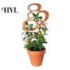 Easy Install Plant Stand Wood Bracket Leaf Shape Trellis Vine Healthy Growth Support Installation Multifunctional Holder