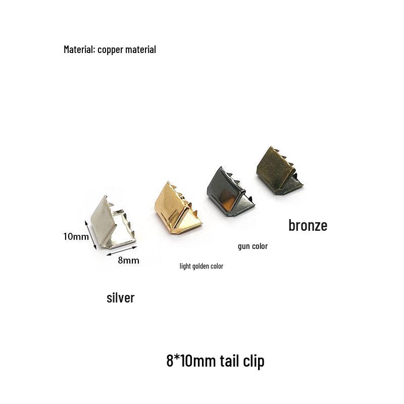 

Металева пряжка-кліпса для ременя з мідними зубцями - Квадратний кінець для шкіряних або тканинних ременів