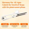 pInstruments pBONE PBONE1W Plastic Tenor Trombone In Made of Lightweight and Durable ABS with Antibacterial White Mouthpiece and Carrying Bb,