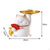 Cat Resin Sculpture: Versatile Organizer for Home and Office Decor
