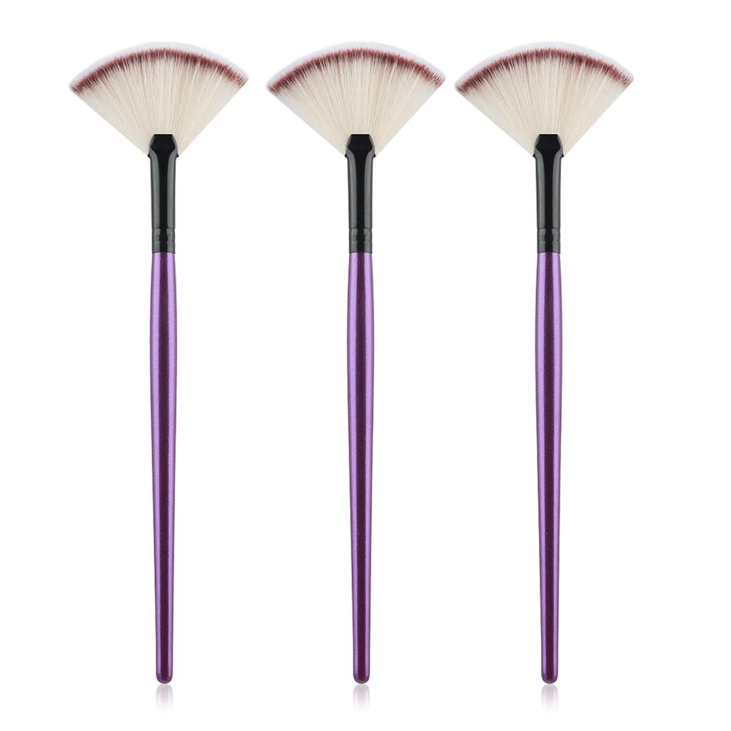 1/3/5/9Pcs Slim Soft Facial Fan Brush,Makeup Cosmetic Multi Use,Mask Brush Makeup Brush Tool Set