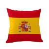 Federa Cuscino Bandiera del Regno di Spagna 45x45 cm Cotone Lino Bandiera Nazionale Spagnola, Federe per Cuscini per la Casa Nuove