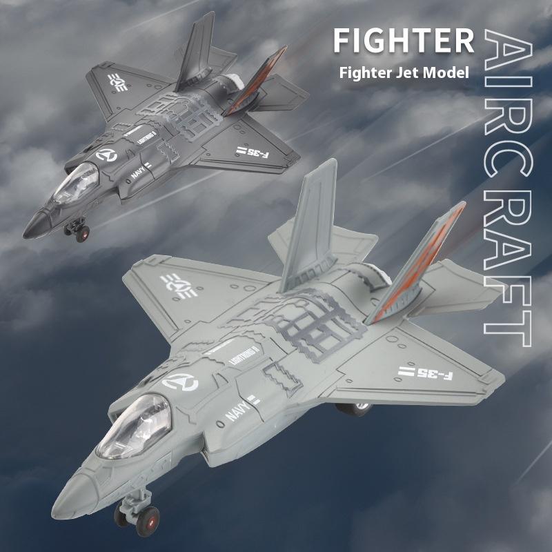 American F-35 Alloy Fighter Aircraft Model Toy With Exquisite Workmanship Simulation Model Collectible Ornaments Good Gifts