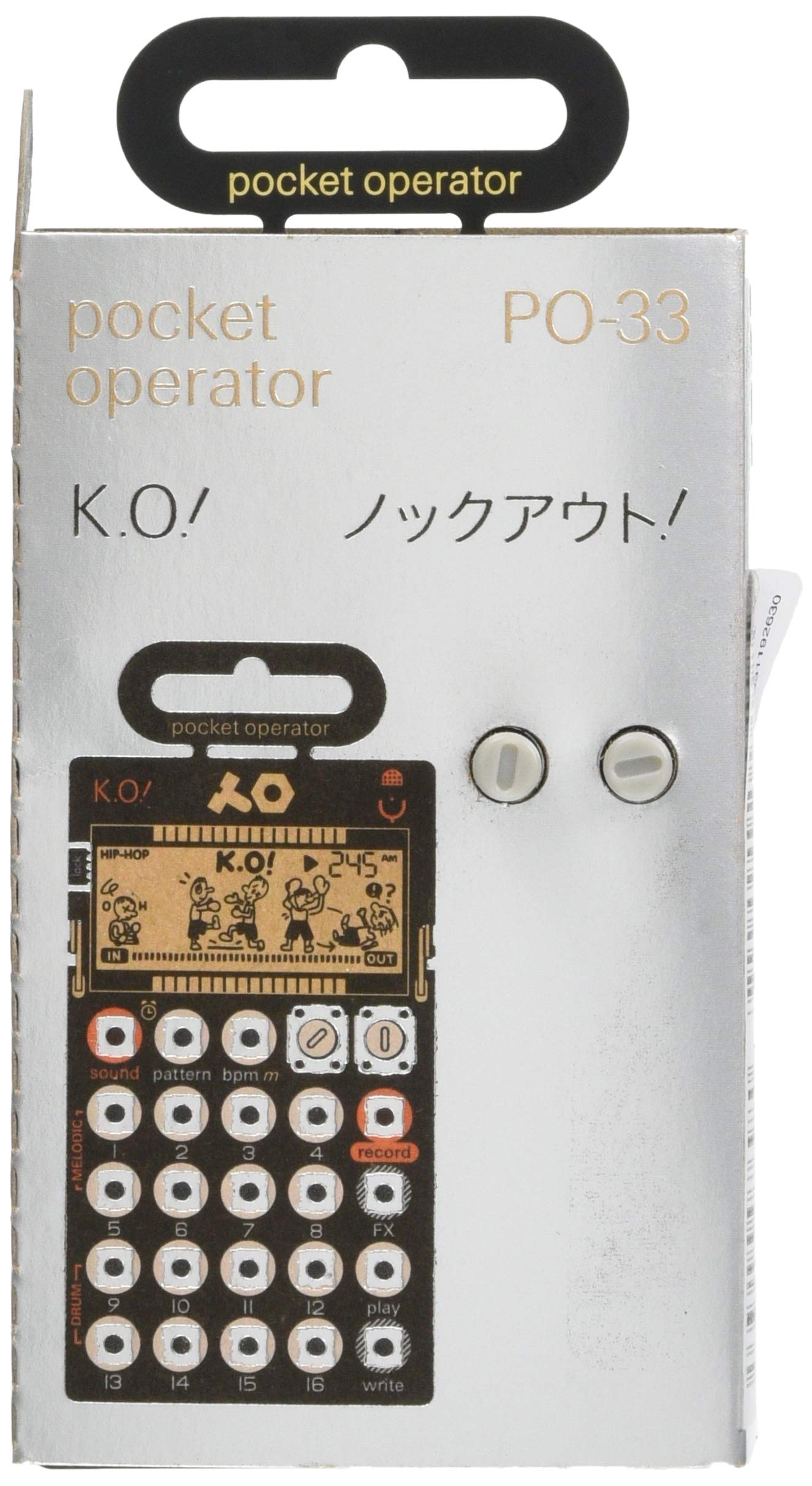 

Teenage Engineering Pocket Operator 4 Voice Sampler ko Imported PO-33 [звичайний продукт] срібний