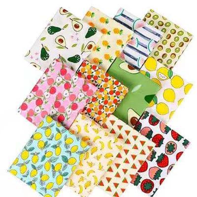 12 Stück DIY Handgemachtes Baumwoll-Patchwork-Stoffset Fruchtmuster Für DIY Scrapbooking Kunsthandwerk Nähen