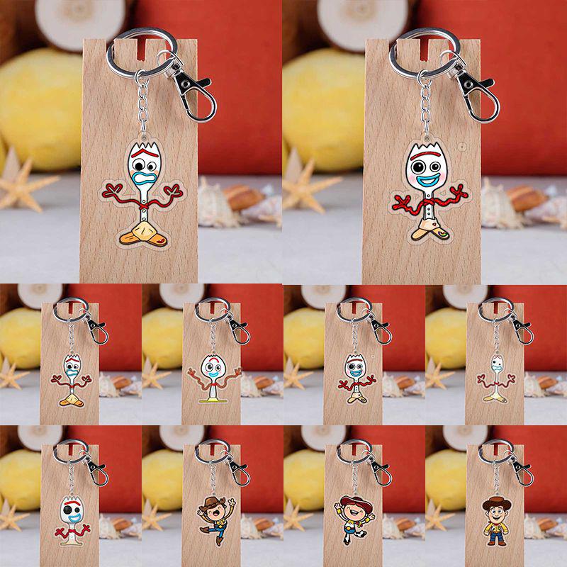 Entzückender Toy Story Acryl-Schlüsselanhänger mit Buzz Lightyear, Woody und Alien Design