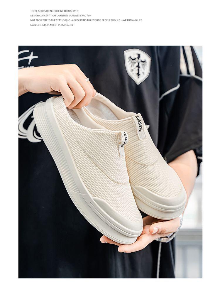 Veelzijdige Zomer Canvas Witte Instapslippers - Lichtgewicht Casual Schoenen