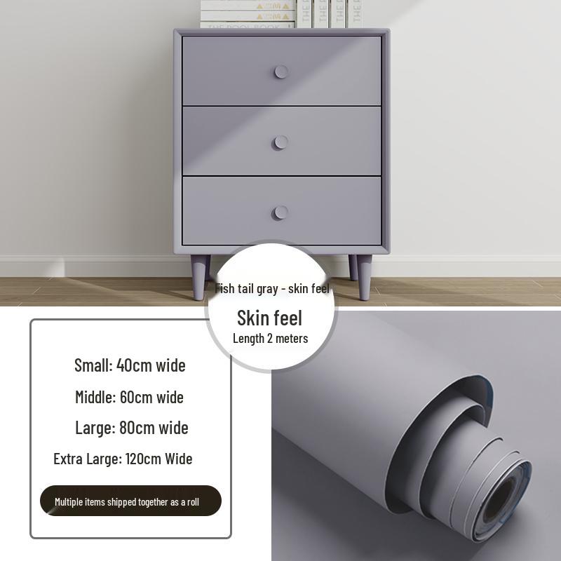 Self-Adhesive Skin-Feel Film: Furniture & Cabinet Renovation Wallpaper