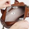 2025 New Model Top Layer Vegetable-Tanned Cowhide Handbag Boston Pillow Bag Vintage Women's Shoulder Bag Soft Leather Crossbody Bag