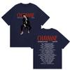 Rapper Chayanne Bailemos Otra Vez Tour 2026 Album T Shirt Men Hip Hop Gothic Punk Tshirts 90s Vintage Oversized Cotton Tshirts