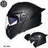 Orz-B08A-Motorcycle helmet, men's and women's four season open face helmet, double mirror knight semi full face helmet