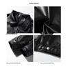 Men's Retro Motorcycle Leather Jacket - Casual, Trendy, Handsome PU Vest for Spring and Autumn in Black