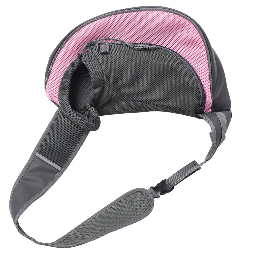 Pet Dog Sling Carrier Adjustable Belt Breathable Mesh Hand Free Puppy Sling Bag for Cats Outdoor