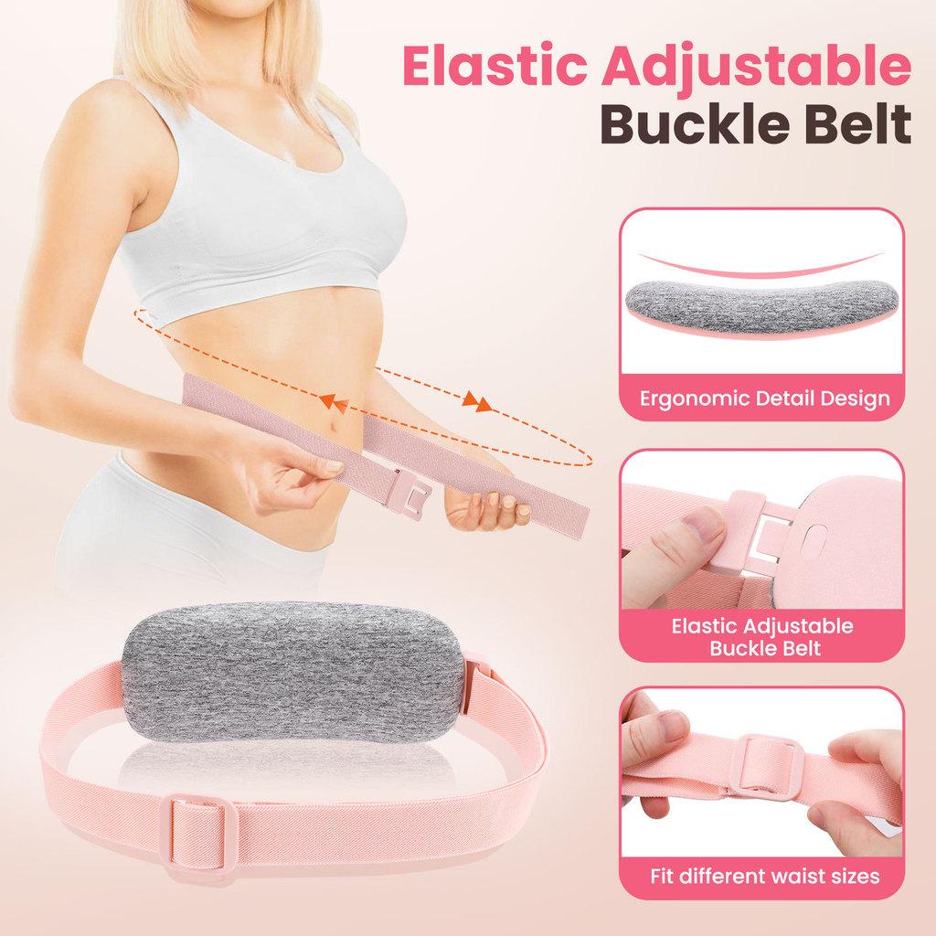 Women Period Heating Pad USB Charging Hot Compress Menstrual Pain Relief Artifact Vibration Massage Menstrual Uterus Warm Belt