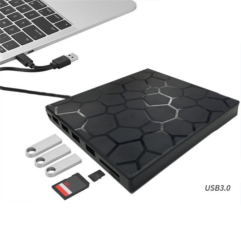 External CD DVD Drive USB 3.0 Writer Burner Reader Player For Windows 7/8/10/11