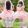 2026 Summer Flower Princess Lolita Dress for Girls - Birthday and Performance Outfit