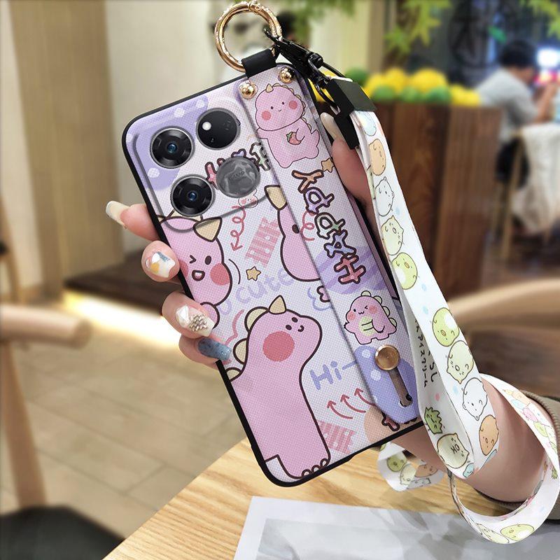 Soft Case Shockproof Phone Case For OnePlus/1+Ace 5G Racing Edition Fashion Design Wristband Durable Ring Kickstand Cute