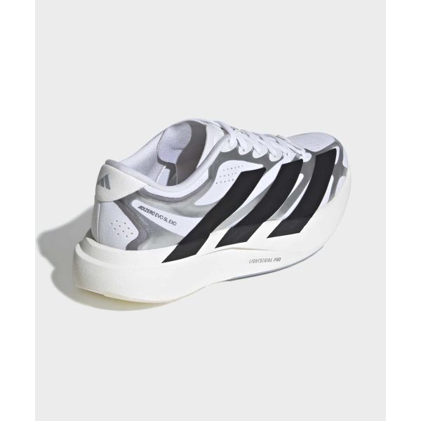 adidas Adizero Evo SL EXO Cloud White Core Black Iron Metallic Damen Sneaker KI4782