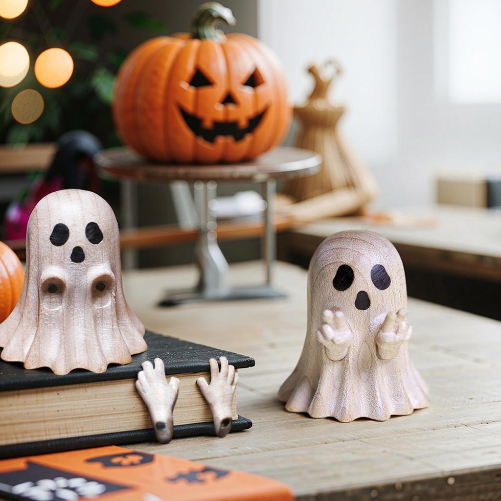 Halloween Figurine-Spooky & Cute Statue For Home, Desk, Party Decor | Funny Middle Finger Halloween Decorations Indoor
