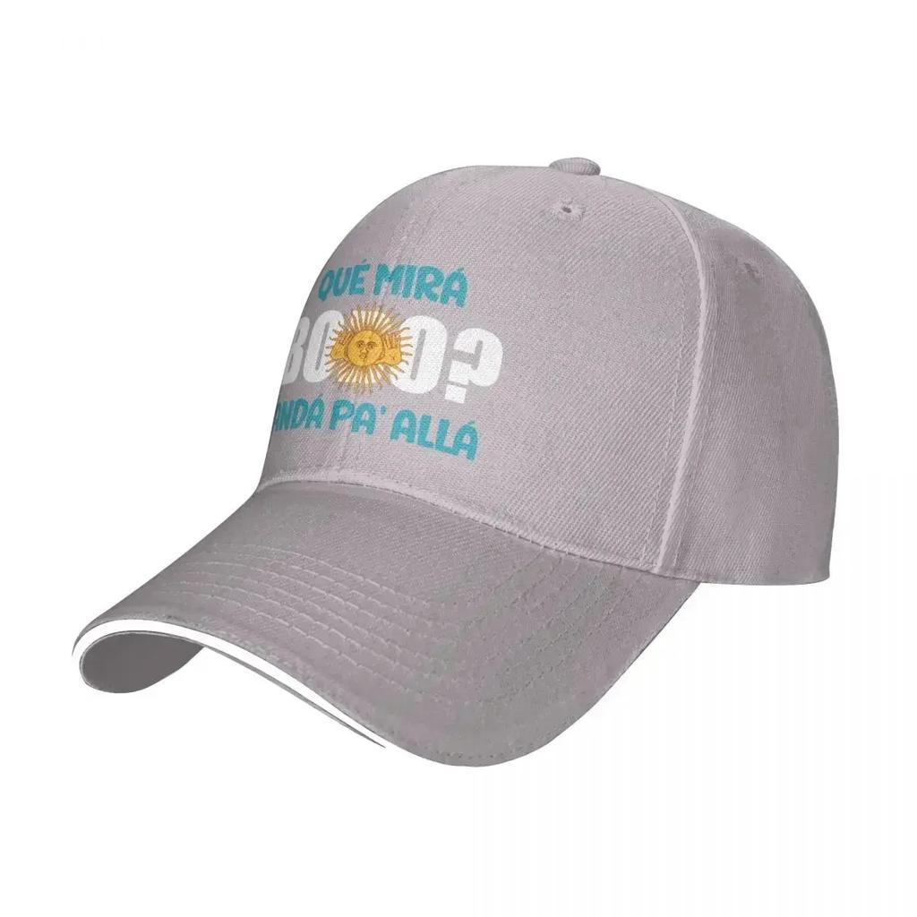 Que Miras Bobo Baseball Caps Retro Messi Argentina Sandwich Cap Men Women Adjustable Headwear Outdoor