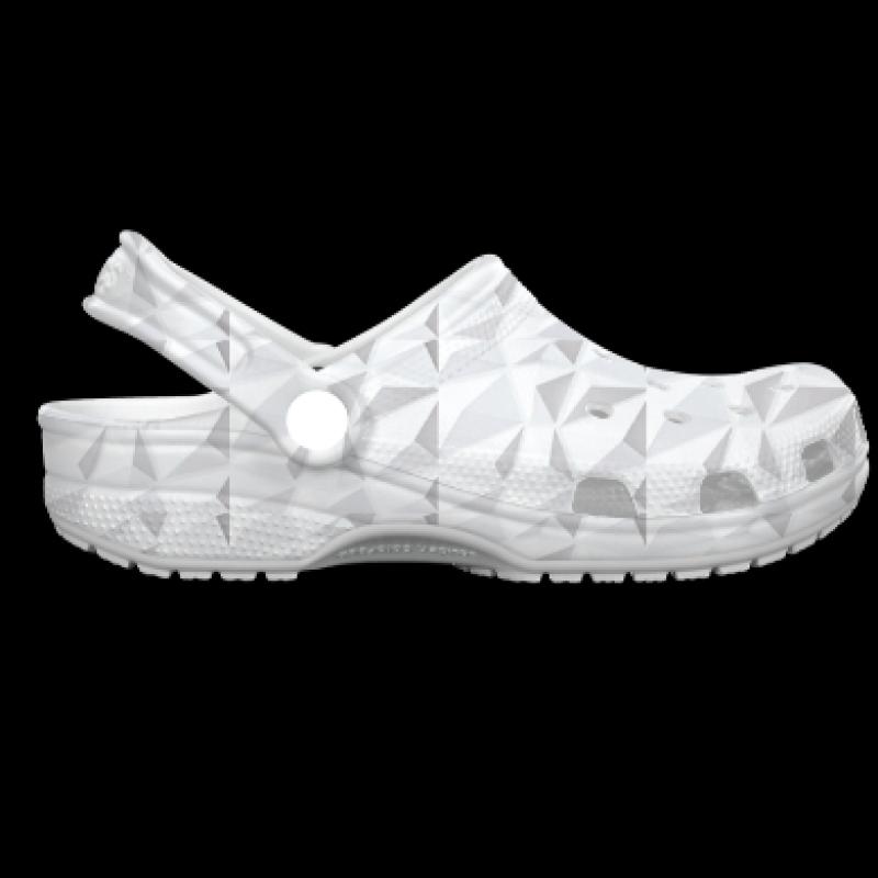 Crocs Classic Geometric Clogs Sandals Slippers White 209563 100