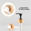 300ml Soap Pump Dispenser Bathroom Shampoo Shower Gel Wood Pump Empty Bottle Kitchen Refillable Hand Soap Lotion Container