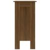Vidaxl Tavolo da Bar con Mensole, Rovere Marrone, 102X50X103,5 Cm