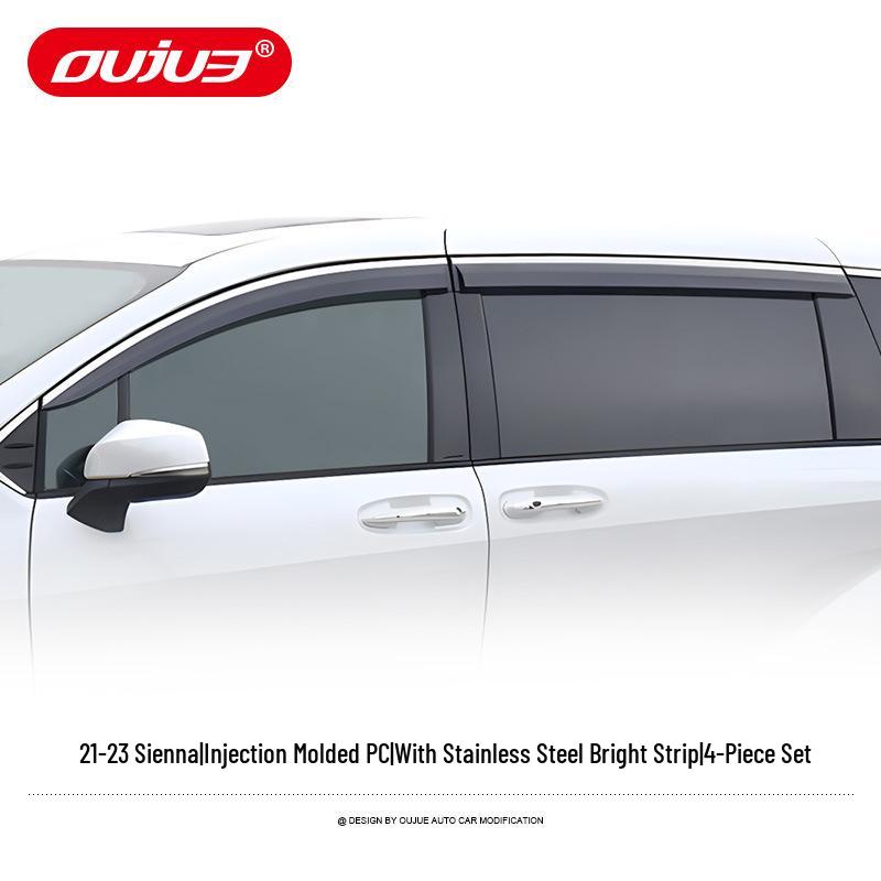 Suitable Electroplated Rain Guards & Window Visor Strips for 2021 Toyota Sienna