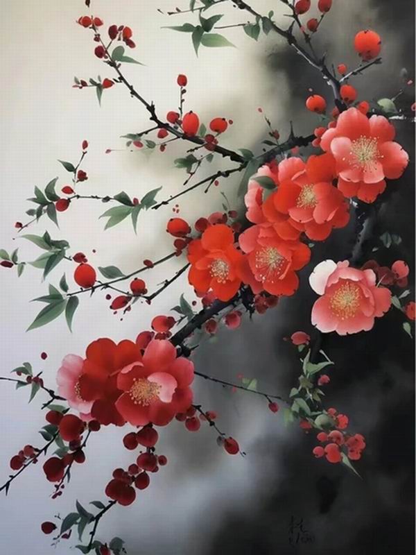 

Алмазная картина, новая коллекция 2024, абстрактный красный цветок, сделай сам, полная квадратная круглая дрель, стразы, вышивка, цветочная мозаика, наборы для вышивки крестом Round drill 50x70cm