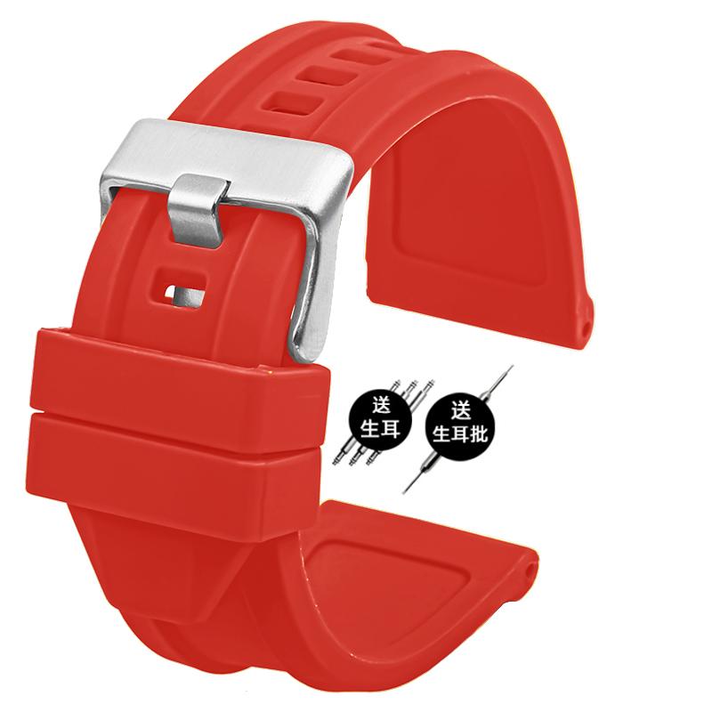 Men Silicone Watchband 24 26mm Accessories Strap Rubber Bracelet Belt Waterproof For Diesel DZ4318 4323 4476 4496 7348 Wristband