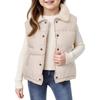 Kids' Stand Collar Vest - Solid Color Sleeveless