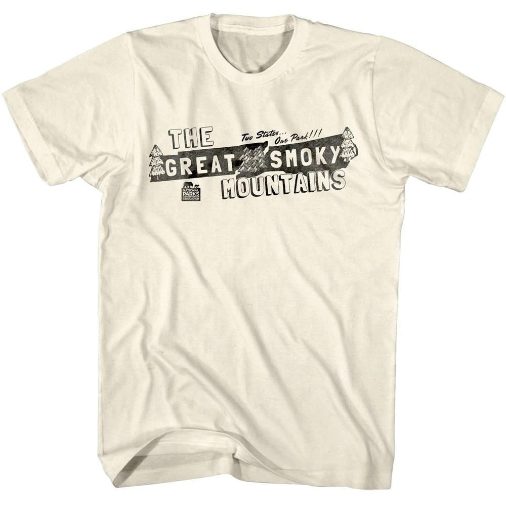 Great Smoky Mountains Two State One Park Men s T Shirt 4XL